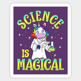 Science Is Magical Unicorn Magnet